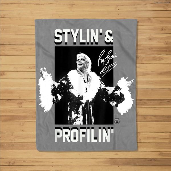 Wwe Ric Flair Stylin &Amp; Profilin Fleece Blanket