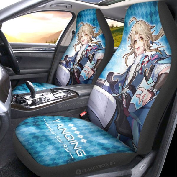 Yanqing Car Seat Covers Custom Honkai Star Rail Car Accessories