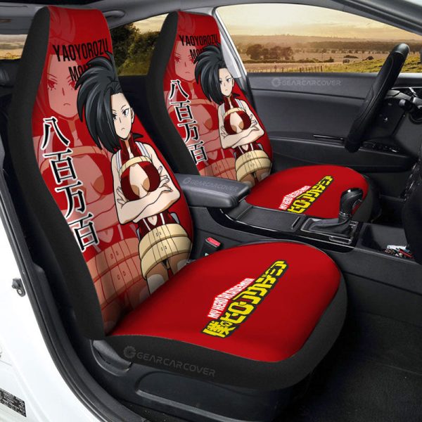 Yaoyorozu Momo Car Seat Covers Custom My Hero Academia Car Accessories For Anime Fans