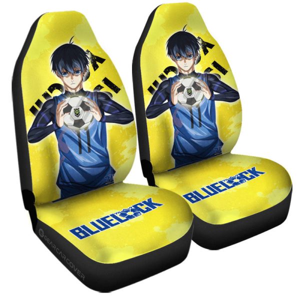 Yoichi Isagi Car Seat Covers Custom Blue Lock Anime