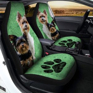 Yorkshire Terrier Car Seat Covers Custom Car Interior Accessories For Dog Lovers