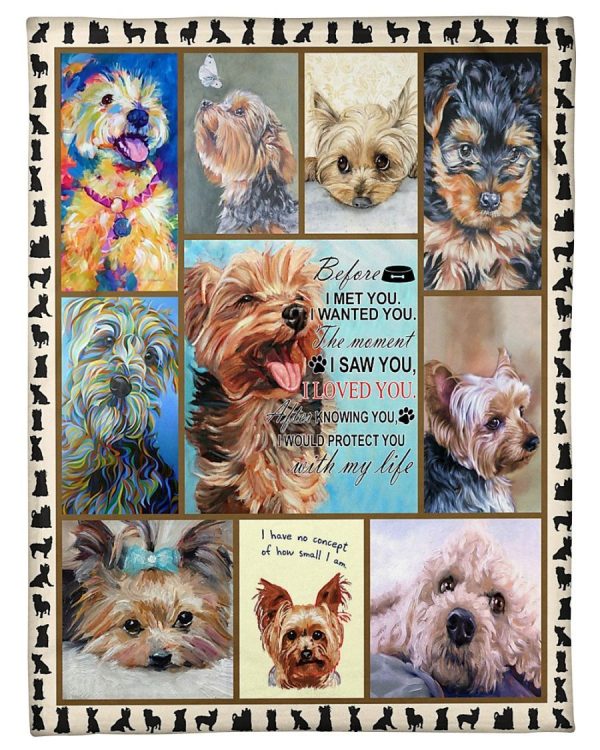 Yorkshire Terrier I Meet You Girl Blanket