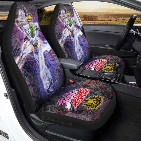 Yoshikage Kira Car Seat Covers Custom Galaxy Style JJBA Anime Car Accessories