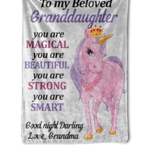 You Are Magical You Are Strong Giving Granddaughter Blanket