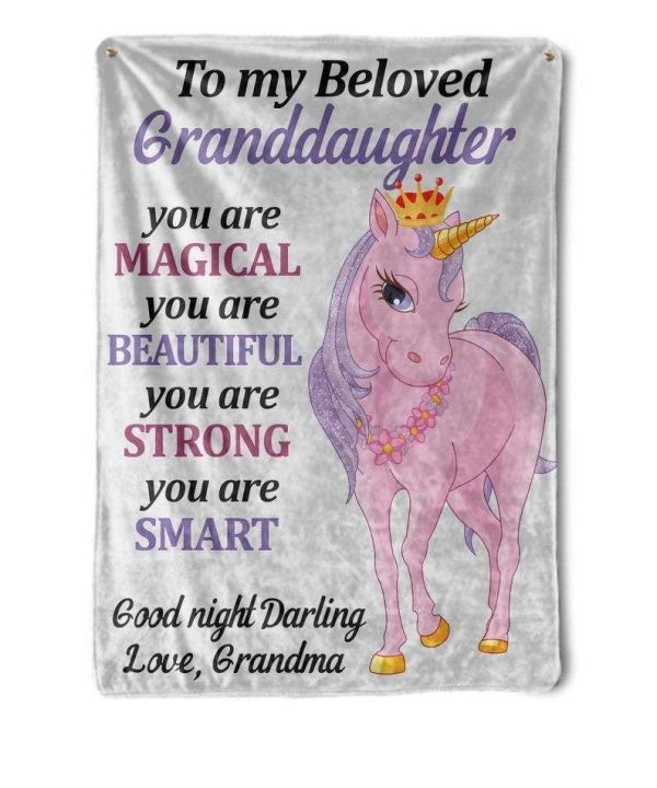 You Are Magical You Are Strong Giving Granddaughter Blanket