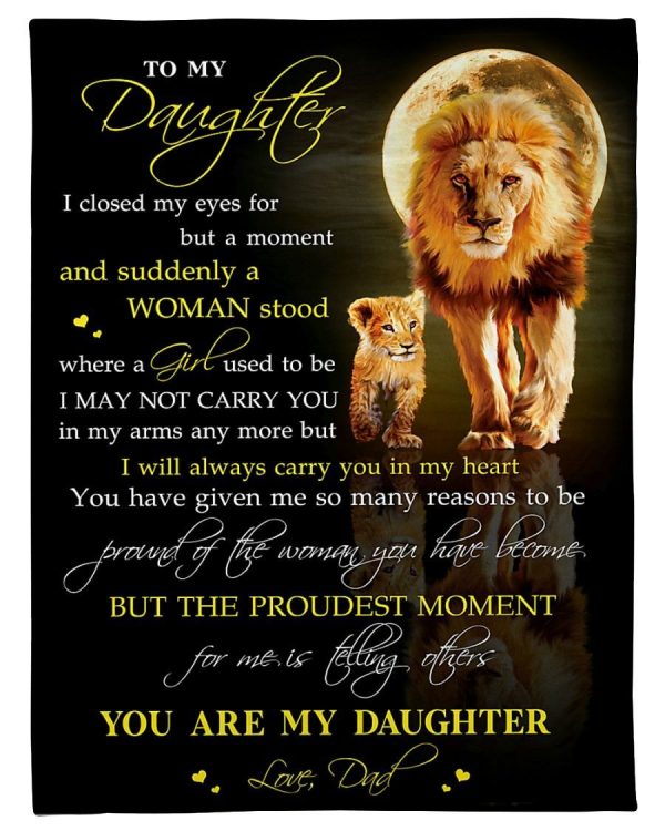 You Are My Daughter Love Dad Blanket