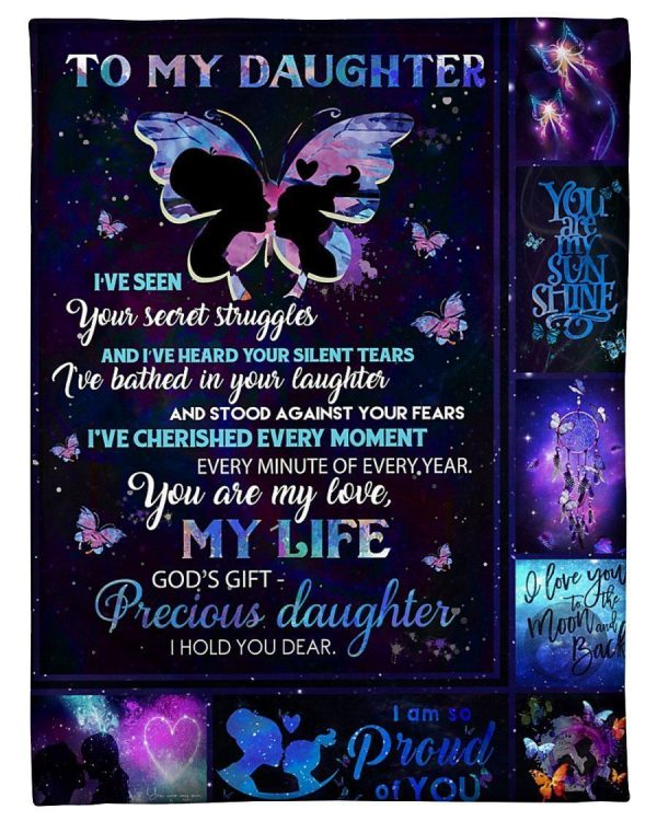 You Are My Love Lovely Message Gifts For Daughters Blanket