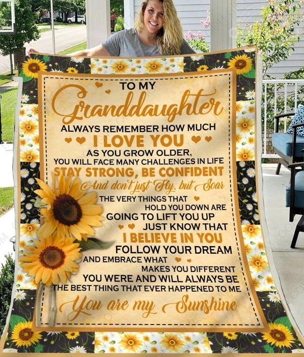 You Are My Sunshine Gift For Granddaughter Blanket