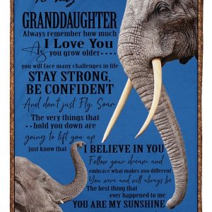 You Are My Sunshine Lovely Message Gifts For Granddaughters Blanket