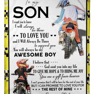 You Will Always Be My Awesome Boy Great Gift From Dad To Son Blanket