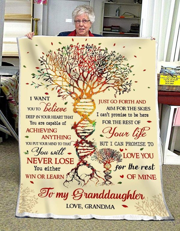 You Will Never Lose You Either Win Or Learn Giving Granddaughter Blanket