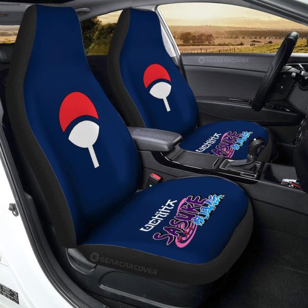 Young Sasuke Uniform Car Seat Covers Custom Anime Car Interior Accessories