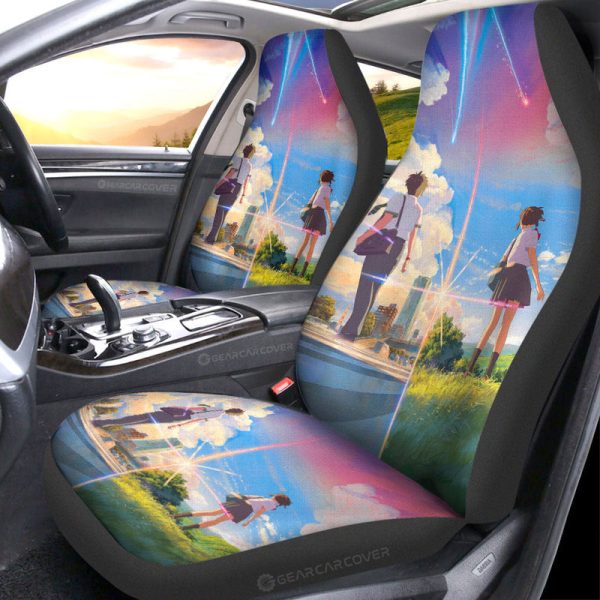 Your Name Car Seat Covers Custom Anime Car Accessories