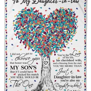 You’re The Love Of My Son Life Quote Gift For Daughter-in-law Blanket