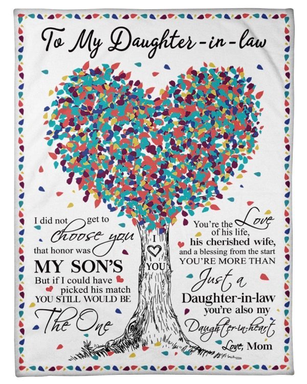 You’re The Love Of My Son Life Quote Gift For Daughter-in-law Blanket