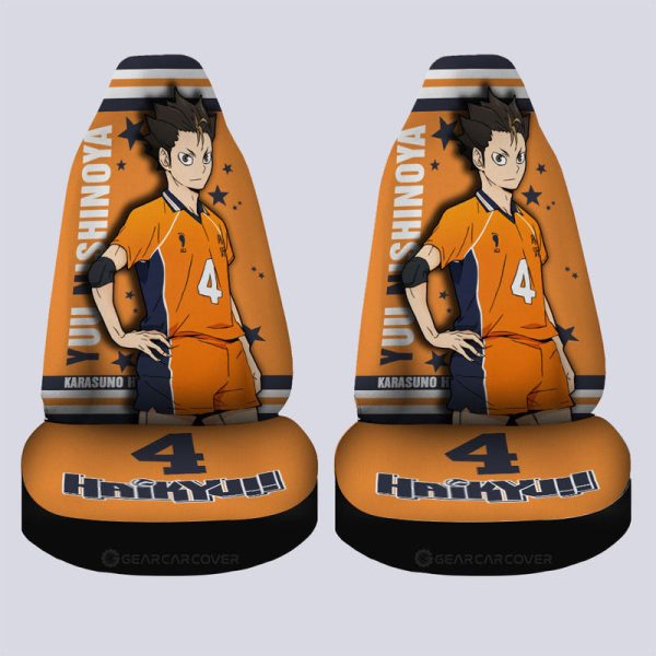 Yuu Nishinoya Car Seat Covers Custom Haikyuu Anime Car Accessories