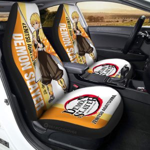 Zenitsu Agatsuma Car Seat Covers Custom Car Accessories For Fans