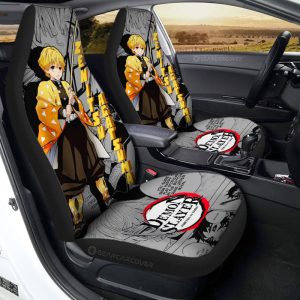 Zenitsu Agatsuma Car Seat Covers Custom Demon Slayer Anime Mix Mangas