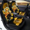 Zenitsu Thunder Breathing Car Seat Covers Custom Anime Demon Slayer Car Accessories