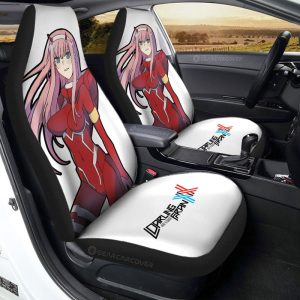 Zero Two Car Seat Covers Custom Main Character